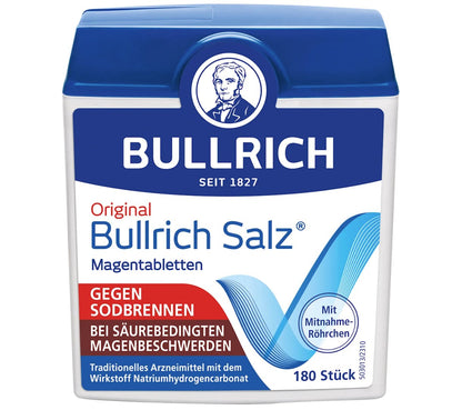 BULLRICH Salt Stomach Tablets for Heartburn, 180 pcs
