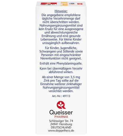 Doppelherz Vitamin C 1000mg + Zinc Direct 20 pc, 60 g