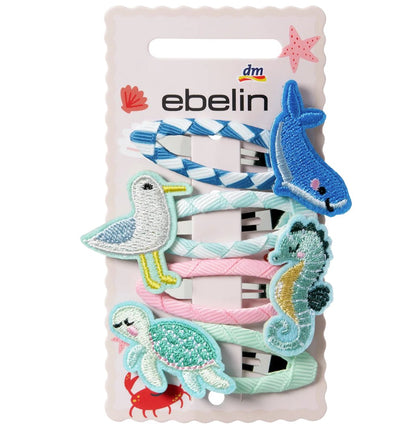 ebelin Haarclips Meerestiere, 4 St