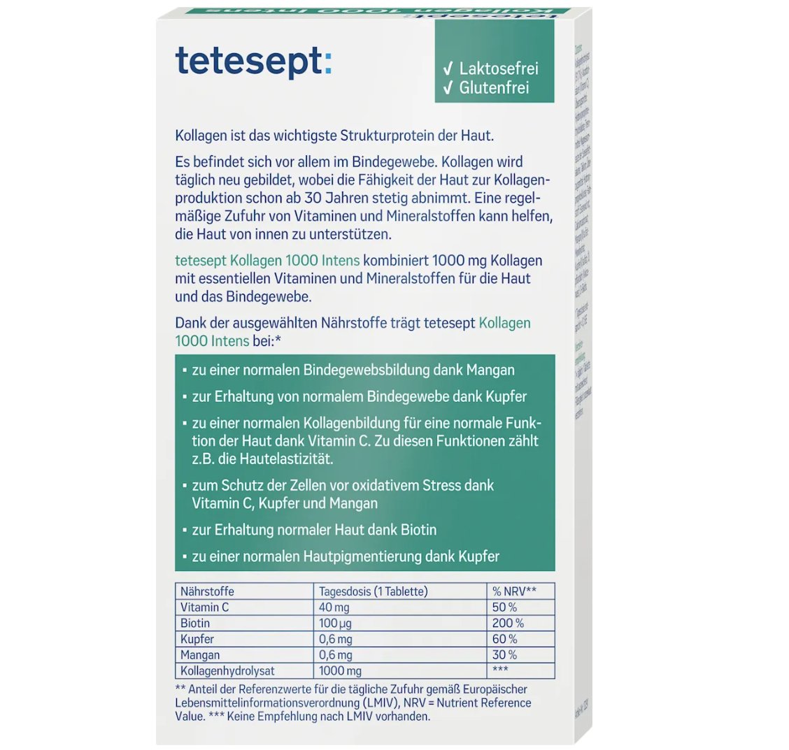 tetesept Collagen 1000 Intens 30 pc, 41 g