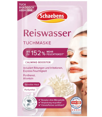 Schaebens Tuchmaske Reiswasser, 1 St