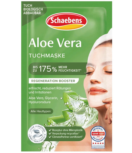 Schaebens Aloe Vera Sheet Mask, 1 pc