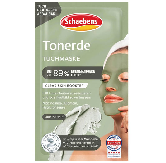 Schaebens Clay Sheet Mask, 1 pc