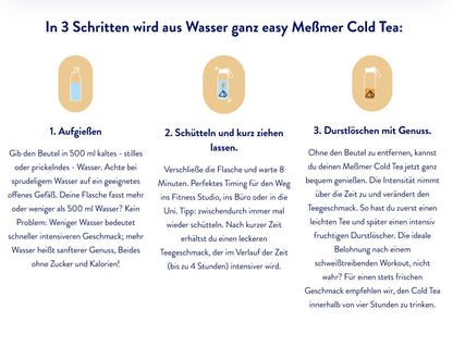 Messmer Cold Tea Himbeere-Zitrone 14 Teebeutel à 2,75 g (38,5 g)