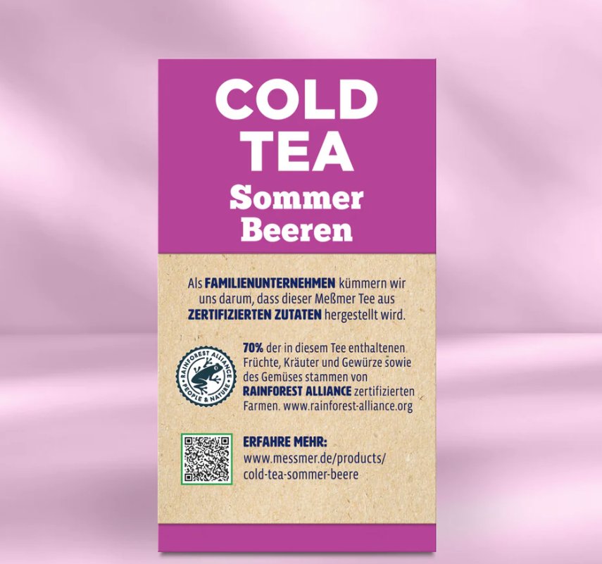 Messmer Cold Tea Sommer-Beeren 14 Teebeutel à 2,75 g (38,5 g)