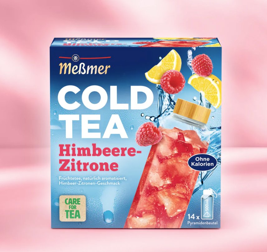 Messmer Cold Tea Himbeere-Zitrone 14 Teebeutel à 2,75 g (38,5 g)