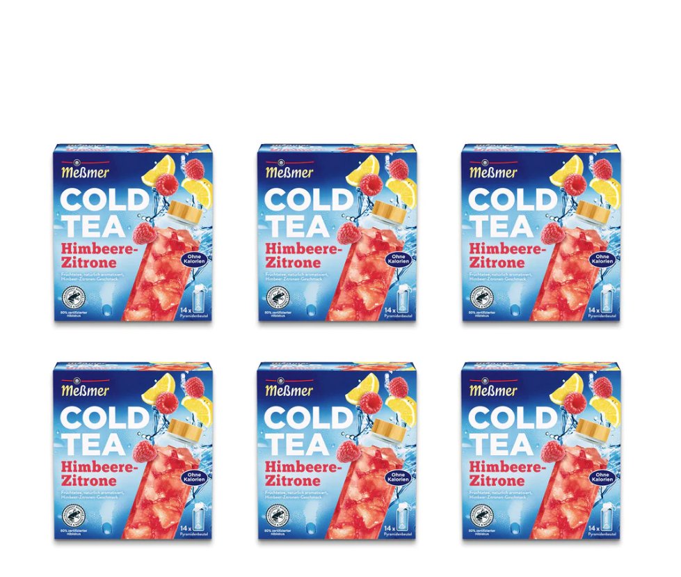 Messmer Cold Tea Himbeere-Zitrone 14 Teebeutel à 2,75 g (38,5 g)