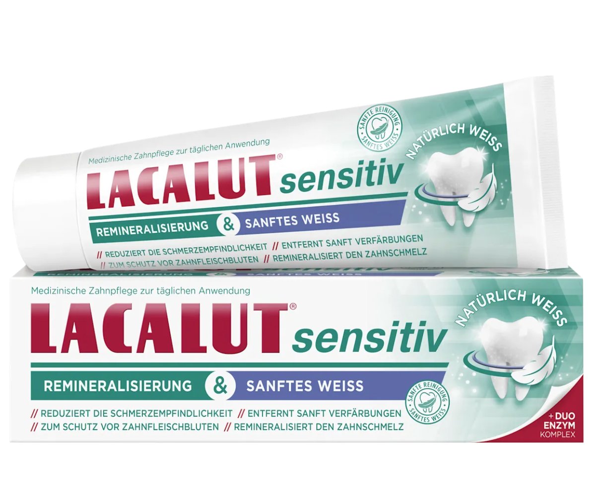 Lacalut Toothpaste Sensitive Remineralization & Gentle White 75 ml