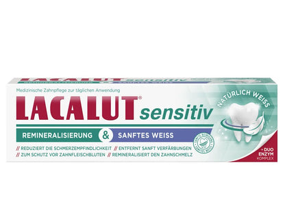 Lacalut Toothpaste Sensitive Remineralization & Gentle White 75 ml