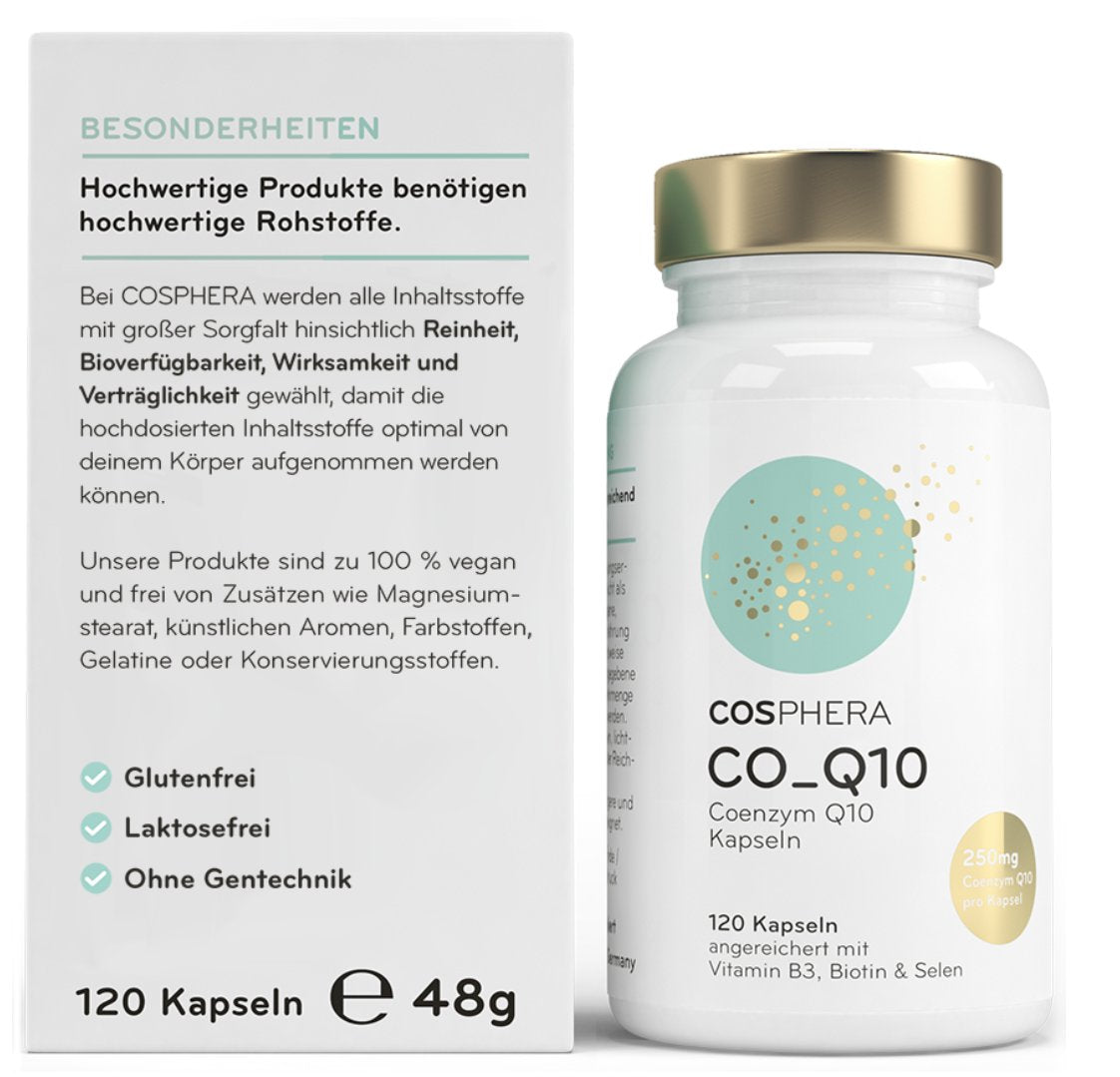 Cosphera 輔酶 Q10 膠囊 250 毫克，120 粒