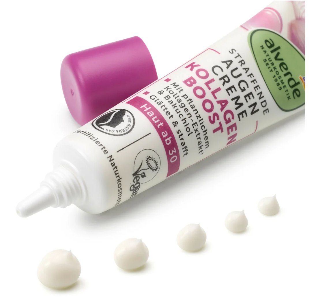 alverde NATURKOSMETIK Augencreme straffend Kollagen Boost 15 ml