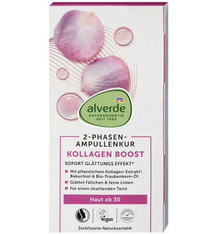 alverde NATURKOSMETIK Ampullenkur Kollagen Boost  (7x2 ml), 14 ml