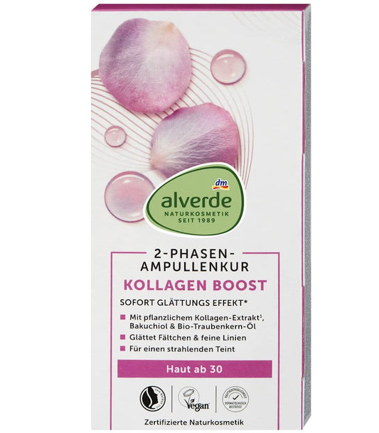 alverde NATURKOSMETIK Ampullenkur Kollagen Boost  (7x2 ml), 14 ml