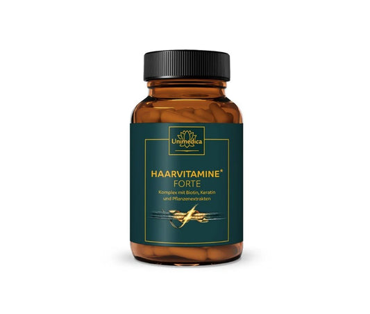 Unimedica Haarvitamine forte - Komplex mit Biotin, Vitaminen und Keratin, 180 Kapseln
