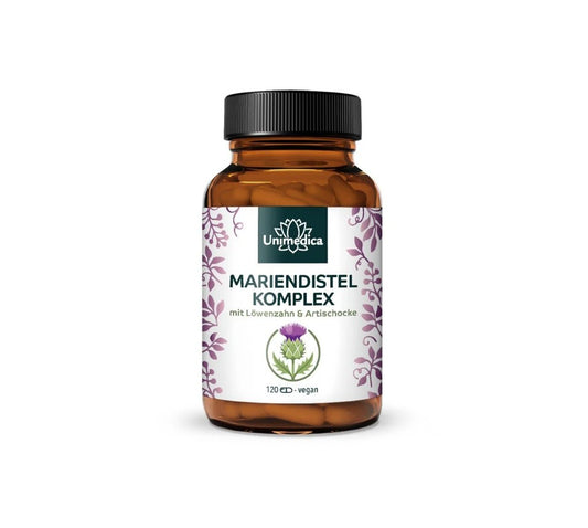 Unimedica Mariendistel - Komplex mit Artischocke und Löwenzahn, 120 Kapseln