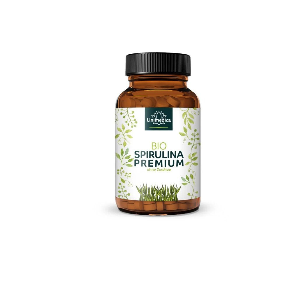 Unimedica Bio Spirulina Premium – 500 Tabletten | 6000 mg pro Tagesdosis | Made in Germany