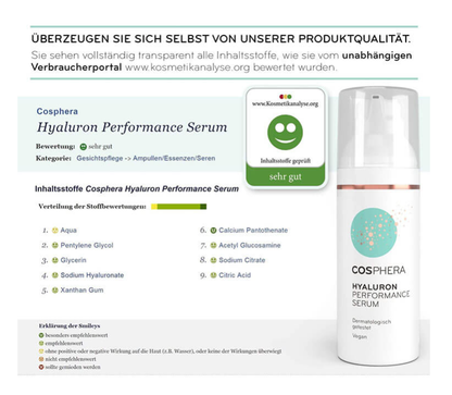 Cosphera Hyaluron Serum vegan 50ml