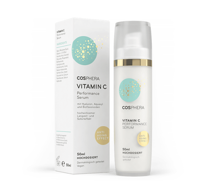 Cosphera 維他命C精華液 50ml｜雙重穩定型維他命C＋Hyaluron＋Seboclear MP