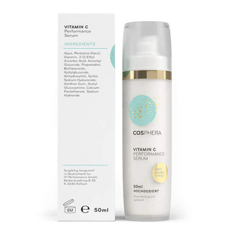 Cosphera 維他命C精華液 50ml｜雙重穩定型維他命C＋Hyaluron＋Seboclear MP