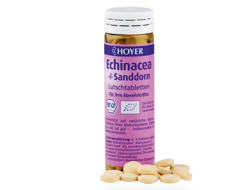 HOYER Echinacea + Sanddorn Lutschtabletten 60 Stück