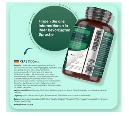 WeightWorld CLA Softgels 3000mg - 180 Vegan Softgels