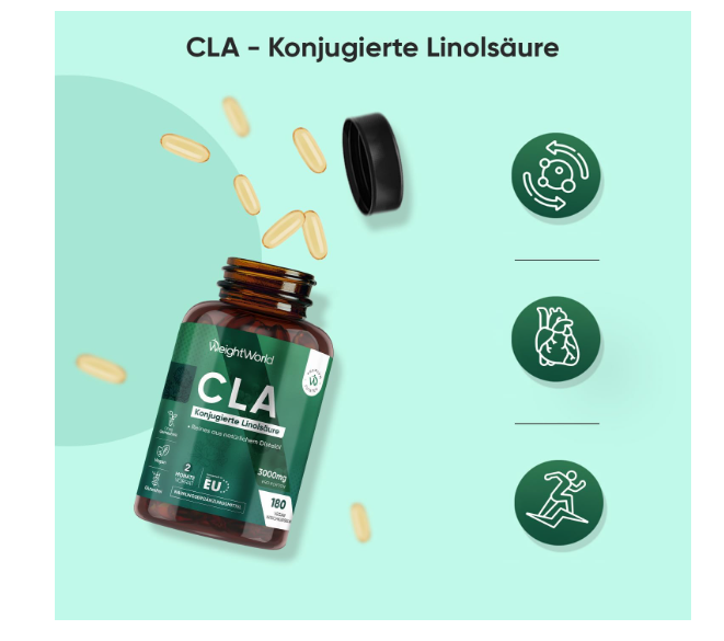 WeightWorld CLA Softgels 3000mg - 180 Vegan Softgels