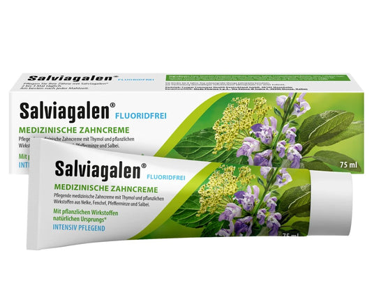 Salviagalen Zahncreme 75 ml – Pflanzliche Zahnpasta ohne Fluorid mit Kräuterextrakten