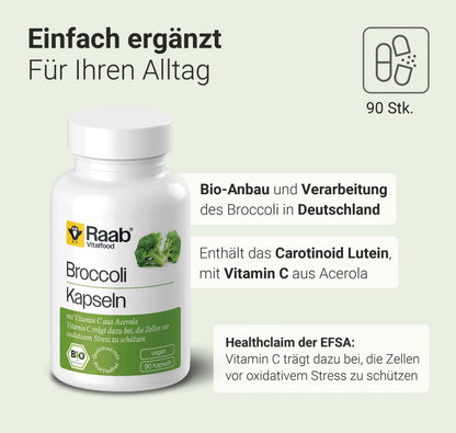 Raab Vitalfood 有機青花菜膠囊含維他命C – 90粒