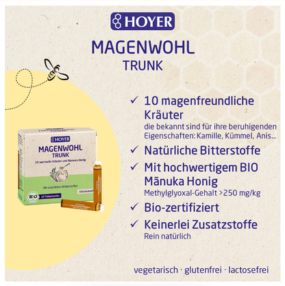 HOYER Magenwohl Trunk 10 ml x 10