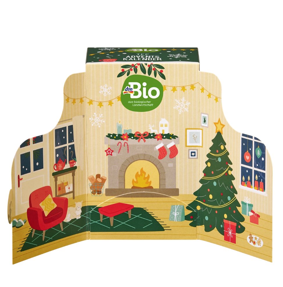 dmBio Adventskalender 2026 Feine Teesorten, 24 Teebeutel