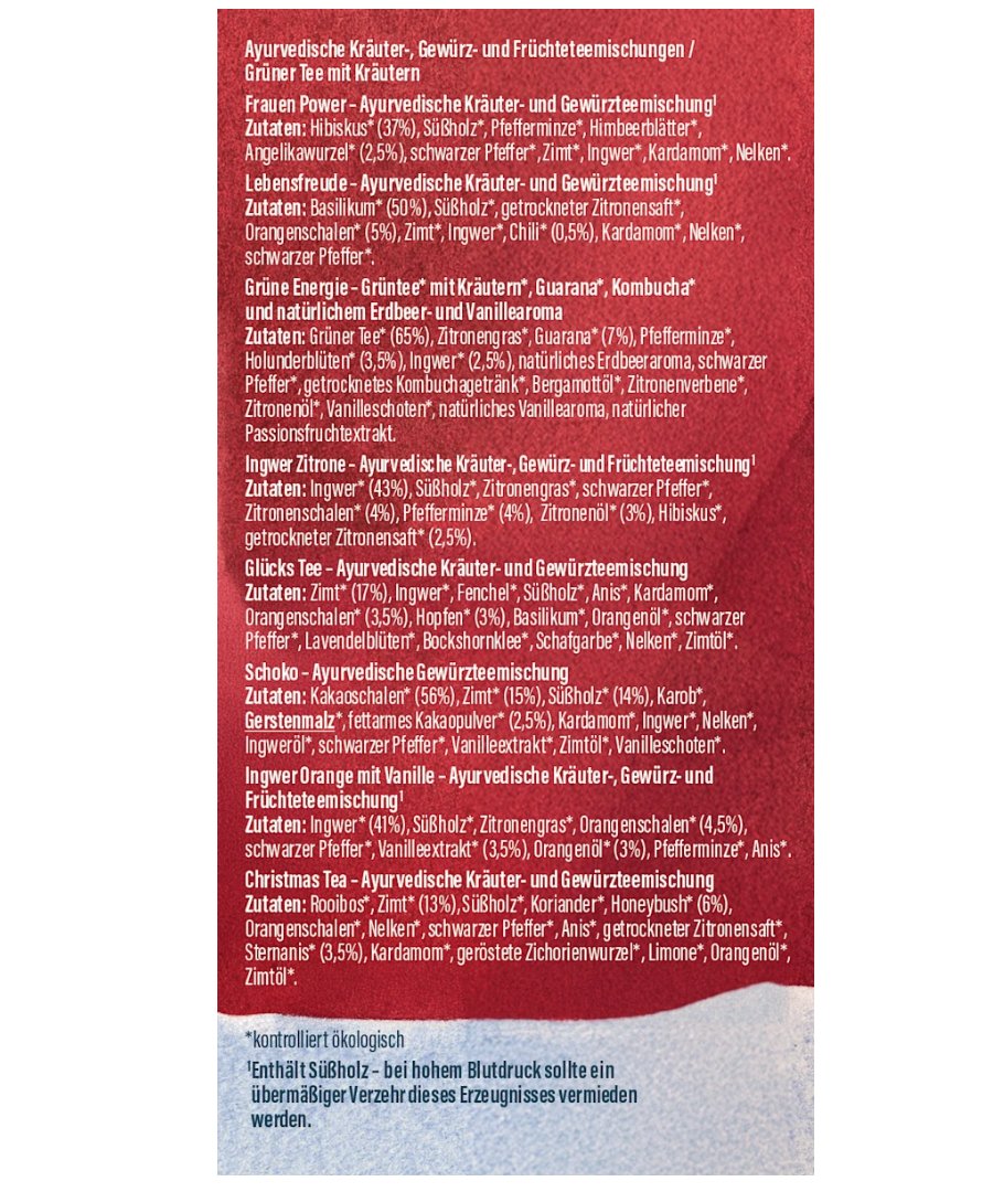 YOGI TEA Adventskalender 2026 – 24 ayurvedische Tees