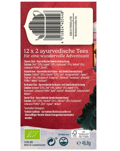 YOGI TEA Adventskalender 2026 – 24 ayurvedische Tees