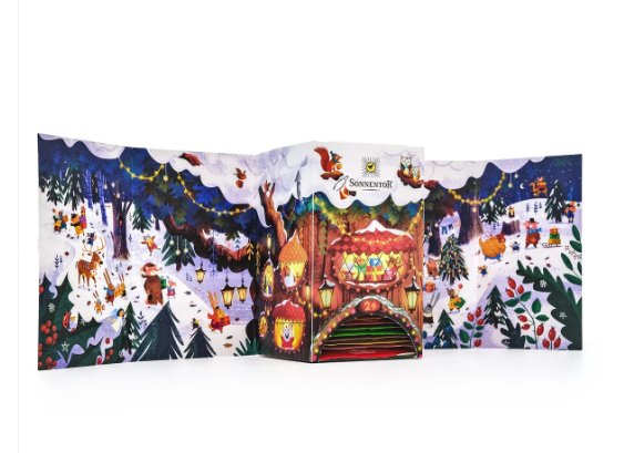 Sonnentor Tee Adventkalender 24 Aufgussbeutel