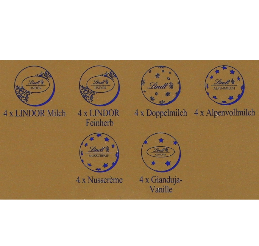 Lindt Weihnachts-Zauber Mini-Tisch-Adventskalender, 115 g