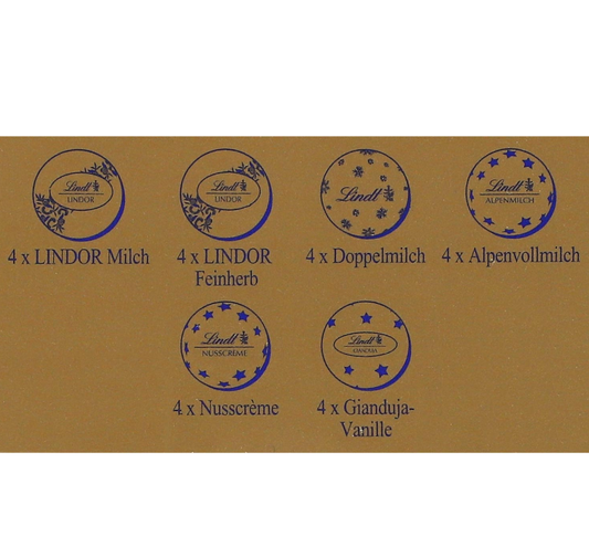 Lindt Weihnachts-Zauber Mini-Tisch-Adventskalender, 115 g