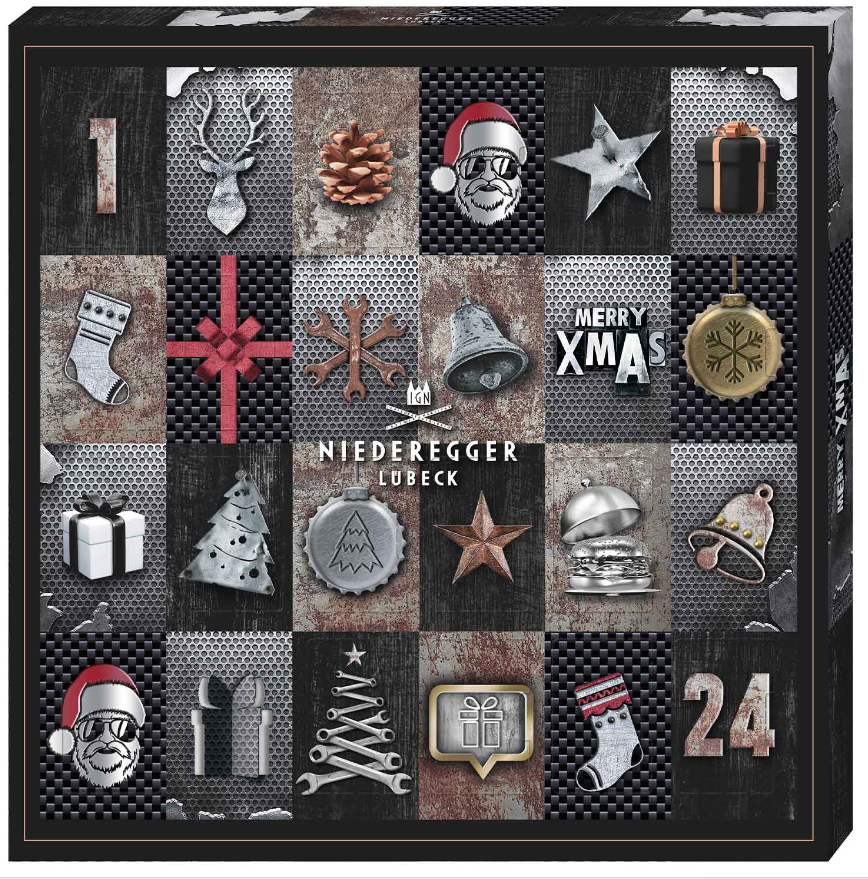 Niederegger Mini-Adventskalender Männersache, 168 g