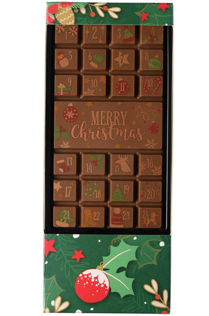 Weibler Tafel-Adventskalender klassisch Vollmilch, 70 g