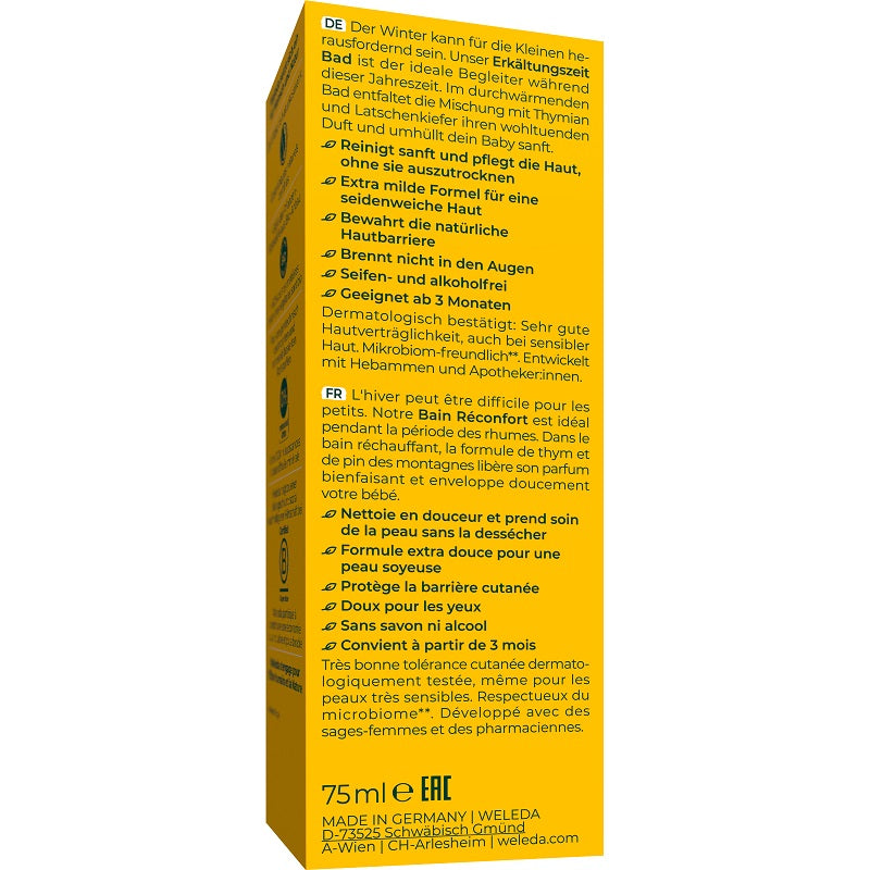 WELEDA baby Baby Erkältungszeit Bad Calendula, 75 ml