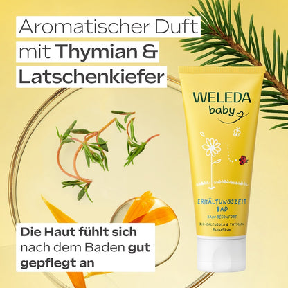 WELEDA baby Baby Erkältungszeit Bad Calendula, 75 ml