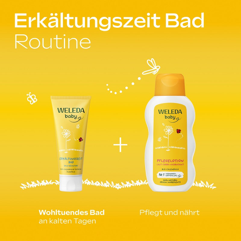 WELEDA baby Baby Erkältungszeit Bad Calendula, 75 ml