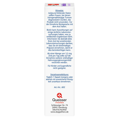 Doppelherz aktiv Meno Rotklee + Nachtkerzenöl + Biotin, 30 Kapseln
