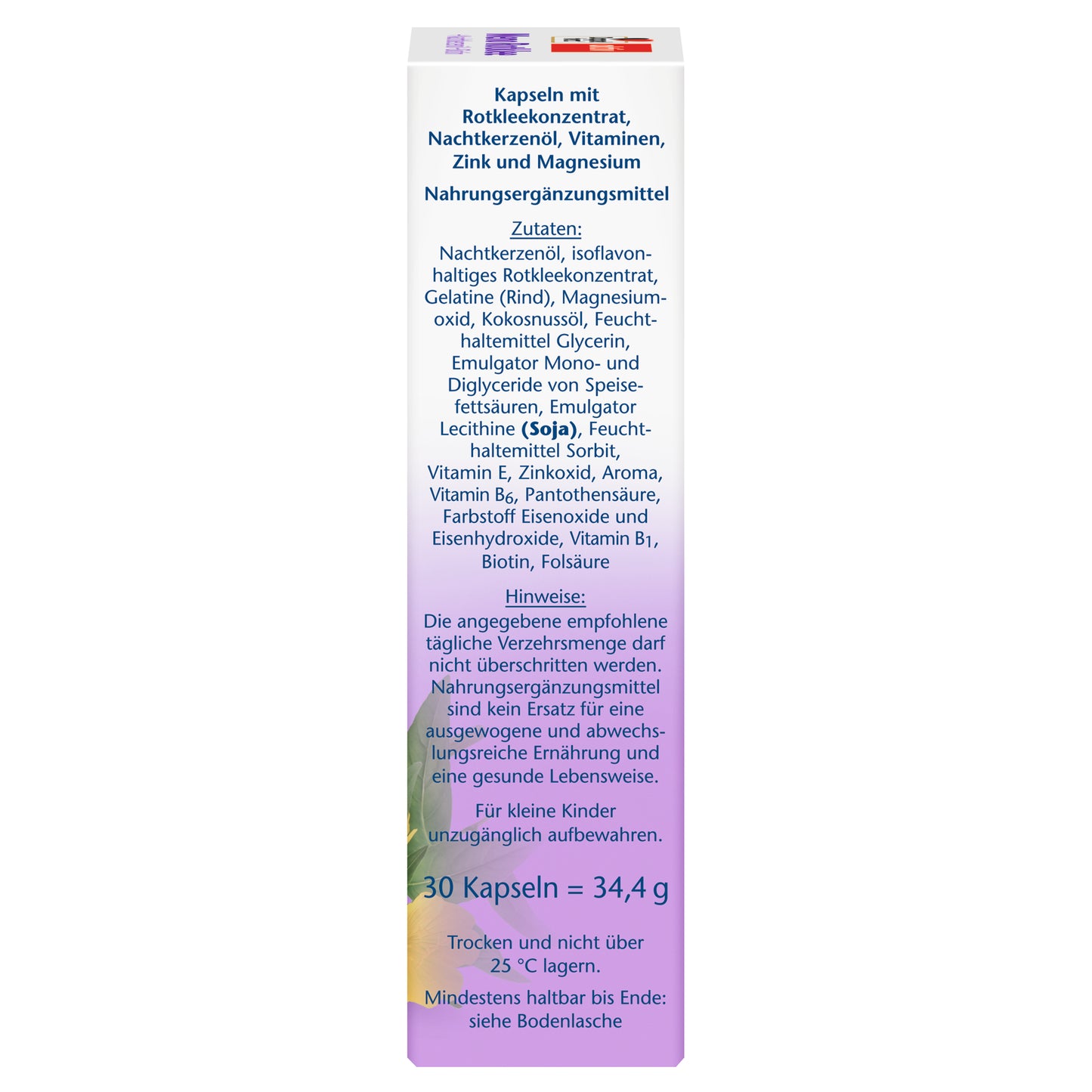 Doppelherz aktiv Meno Rotklee + Nachtkerzenöl + Biotin, 30 Kapseln