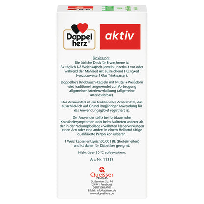 Doppelherz Knoblauch Kapseln mit Mistel + Weißdorn 480Stk.