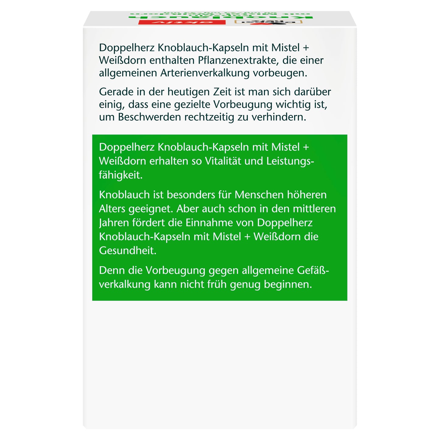 Doppelherz Knoblauch Kapseln mit Mistel + Weißdorn 480Stk.