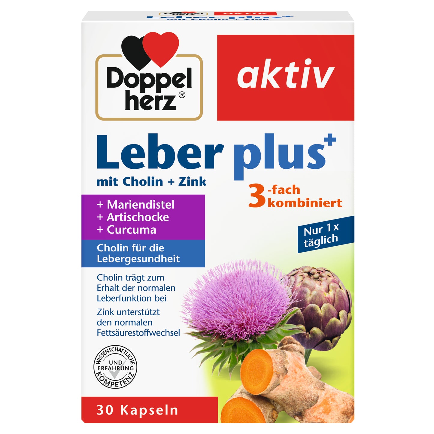 Doppelherz aktiv Leber plus, 30 Kapseln