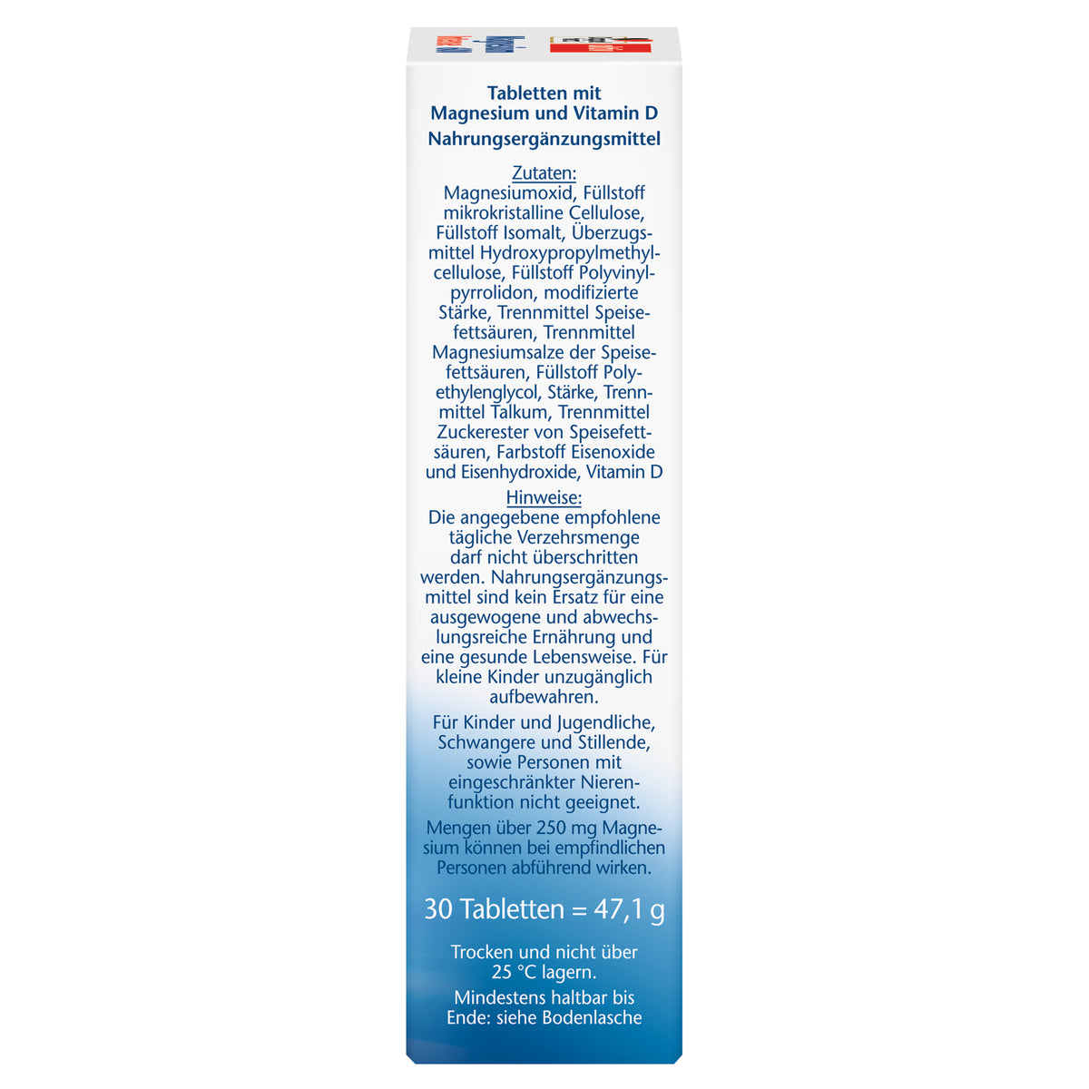 Doppelherz 雙心 Magnesium 600 Intense 緩釋鎂＋維生素 D3 錠 30 錠｜高單位 600 mg 鎂・每日一錠