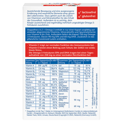 Doppelherz active AZ + Omega-3 Extra 30 pcs.