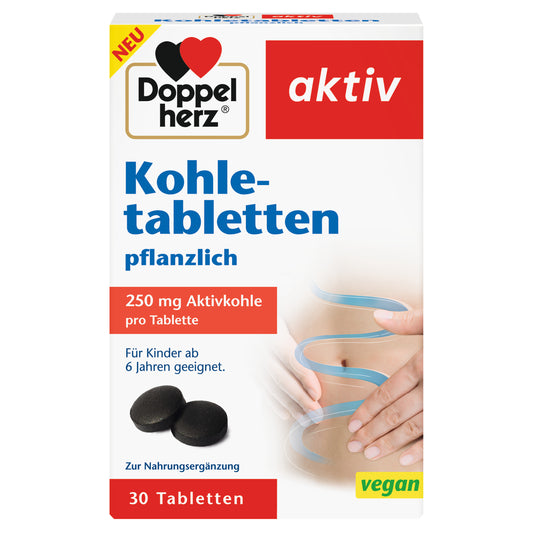 Doppelherz active charcoal tablets 30 pieces