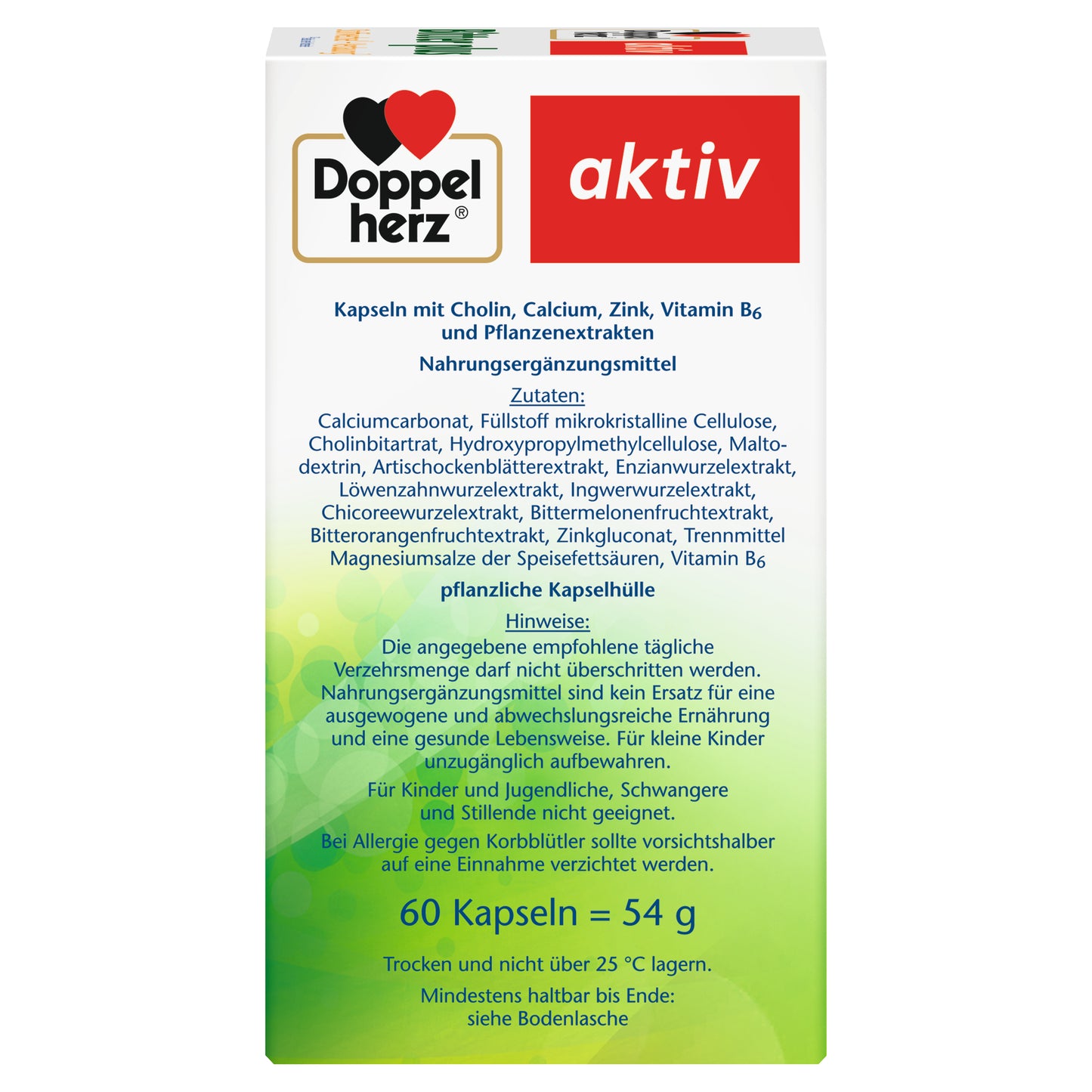 Doppelherz aktiv Bitter plus, 60 Kapseln