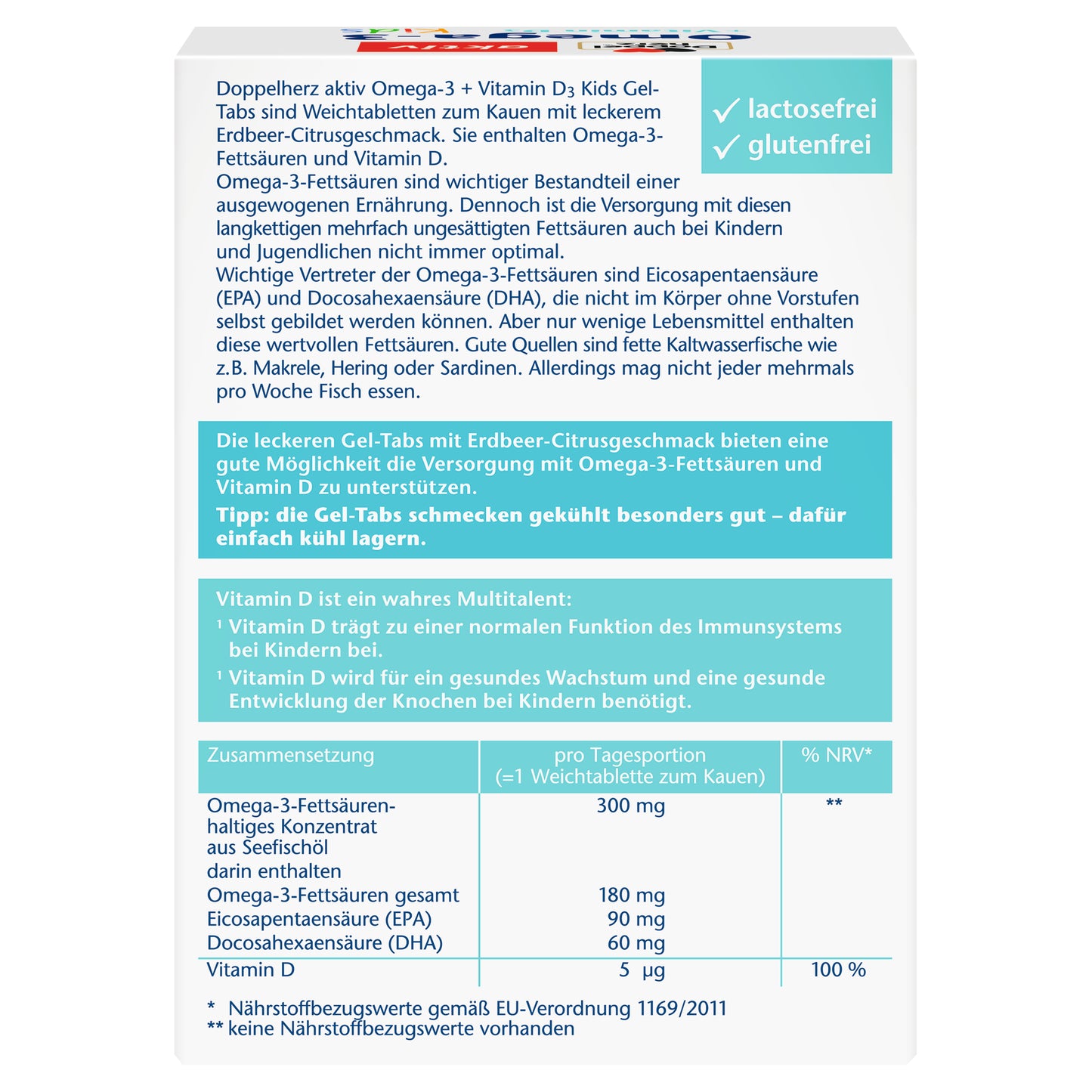 雙心 兒童魚油 Omega-3 + 維生素D3 63片 